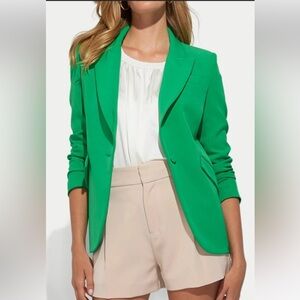 NWT Generation love Hudson Green crepe blazer